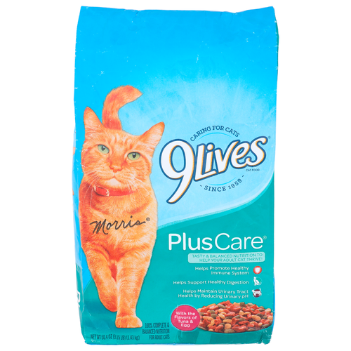 9Lives With The Flavors Of Tuna & Egg Plus Care - 50.4 Ounce