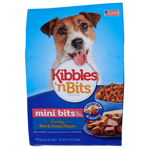 Kibbles 'N Bits Beef & Chicken Flavor Savory 'n Mini - 3.5 Pound