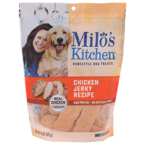 Milo's Kitchen Chicken Jerky Recipe Homestyle Dog Treats - 15 Ounce