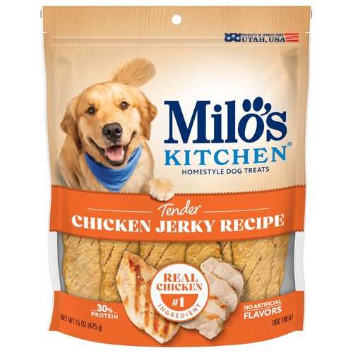 Milo's Kitchen Chicken Jerky Recipe Homestyle Dog Treats - 15 Ounce - 1 Count