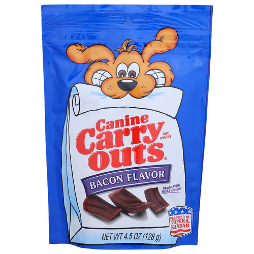 Canine Carry Outs Bacon Flavor Dog Snacks - 4.5 Ounce