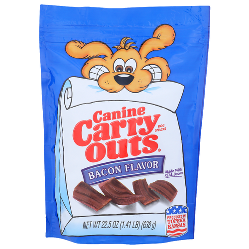 Canine Carry Outs Bacon Flavor Dog Snacks - 22.5 Ounce