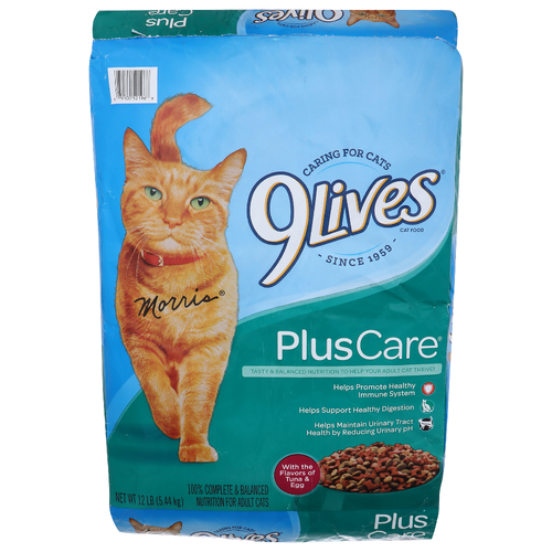 9Lives With The Flavors Of Tuna & Egg Plus Care Cat Food - 12 Pound
