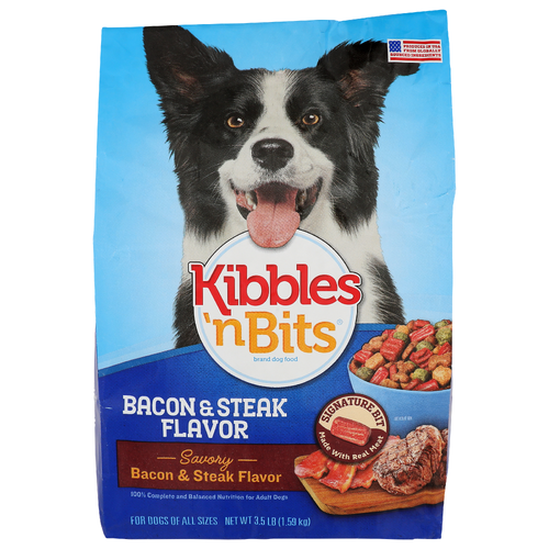 Kibbles 'N Bits Bacon & Steak Flavor 'n Dog Food - 3.5 Pound