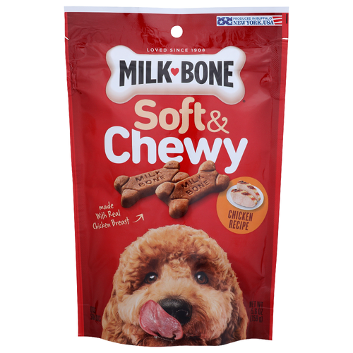 Milk-Bone Soft & Chewy Chicken Recipe Dog Snacks - 5.6 Ounce