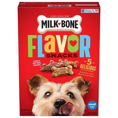 Milk-Bone Flavor Snacks Beef, Chicken, Turkey, Bacon & Sausage Flavors Dog - 24 Ounce - 1 Count