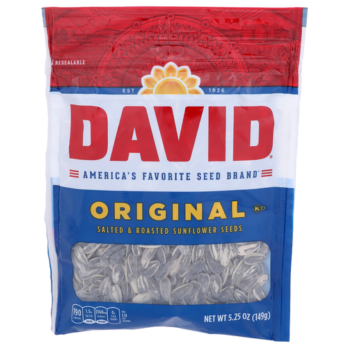David Original Salted & Roasted Sunflower Seeds - 5.25 Ounce