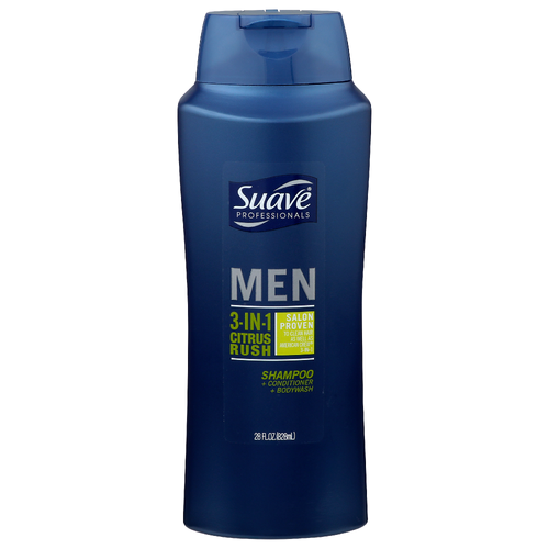 Suave Professionals Men 3-In-1 Citrus Rush - 28 Fluid Ounce