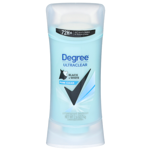 Degree Ultraclear Black + White Pure Clean Antiperspirant Deodorant - 2.6 Ounce