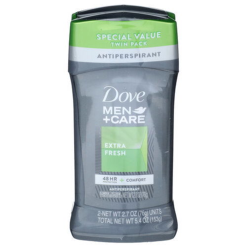 Dove Men+care Extra Fresh Antiperspirant - 2.7 Ounce - 2 Count