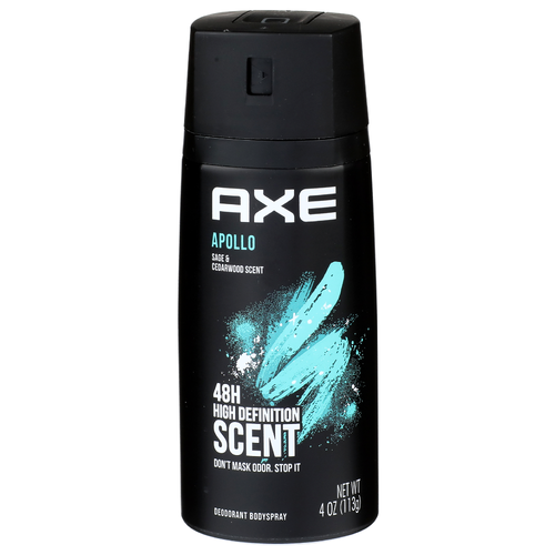 Axe Sage & Cedarwood Scent Apollo Deodorant Bodyspray - 4 Ounce