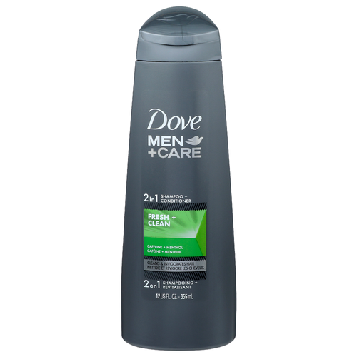 Dove Men+care Fresh + Clean 1 Shampoo + Conditioner - 12 Fluid Ounce