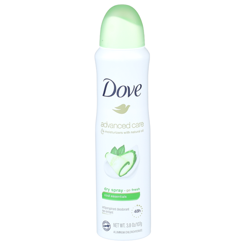 Dove Advanced Care Cool Essentials Dry Spray Antiperspirant Deodorant - 3.8 Ounce