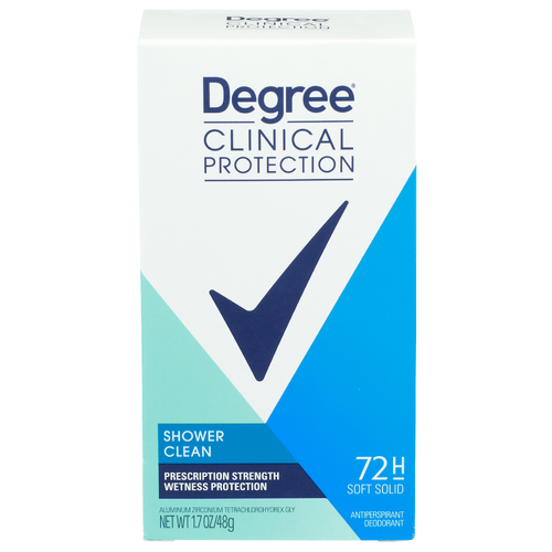 Degree Clinical Protection Shower Clean Antiperspirant Deodorant - 1.7 Ounce