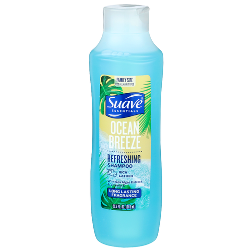 Suave Essentials Ocean Breeze Refrseshing Shampoo - 22.5 Fluid Ounce