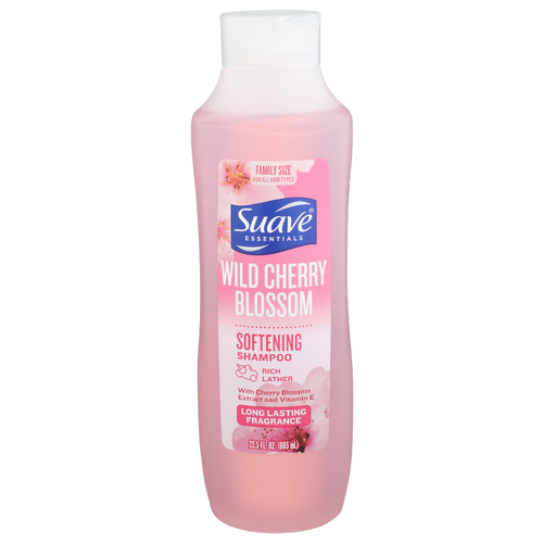 Suave Essentials Wild Cherry Blossom Softening Shampoo - 22.5 Fluid Ounce