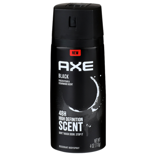 Axe Frozen Pear & Cedarwood Black Deodorant Bodyspray - 4 Ounce