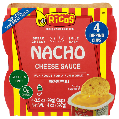 Ricos Nacho Cheese Sauce - 3.5 Ounce - 4 Count