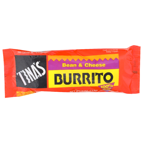 Tina's Bean & Cheese Burrito - 4 Ounce