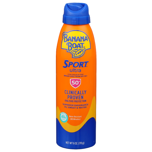 Banana Boat Broad Spectrum Spf 50+ Clear Sunscreen Spray - 6 Ounce