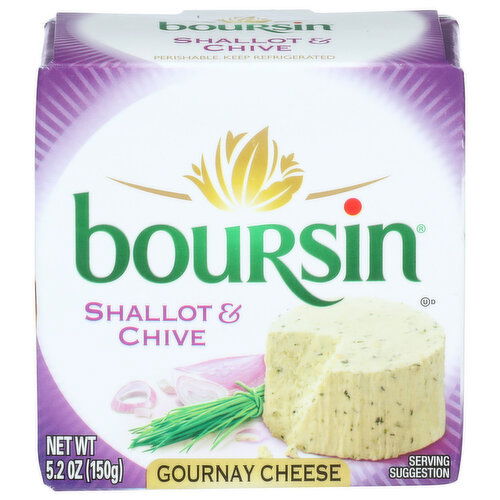 BOURSIN Gournay Cheese Shallot And Chive - 5.2 Ounce