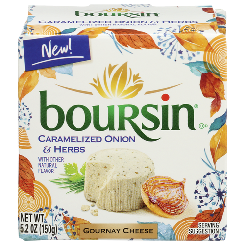 BOURSIN Caramelized Onion & Herbs - 5.2 Ounce