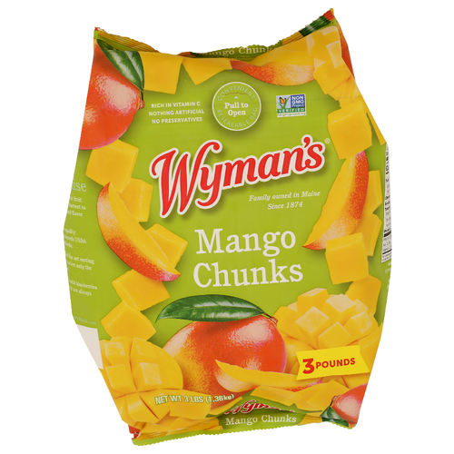 WYMAN's Of Maine Mango Chunks Frozen Fruit - 3 Pound Image 1 of 4