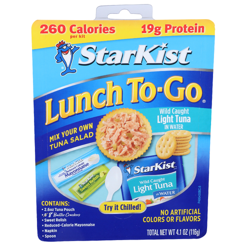 Starkist Light Tuna In Water Lunch To-Go - 4.1 Ounce