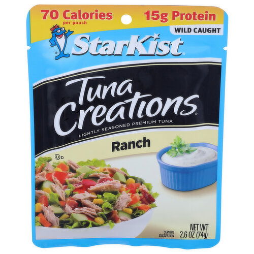 Starkist Tuna Creations Ranch Lightly Seasoned Premium - 2.6 Ounce