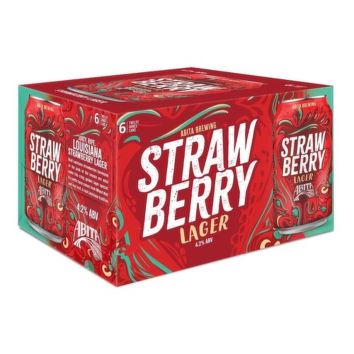 Abita Strawberry Lager Beer - 12 Fluid Ounce