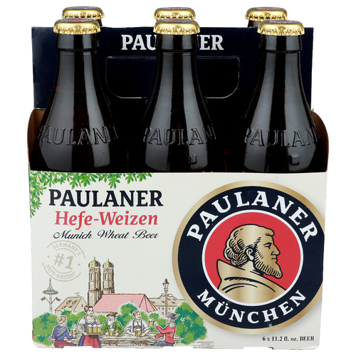 Paulaner Munich Wheat Beer Hefe-Weizen - 11.2 Fluid Ounce - 6 Count