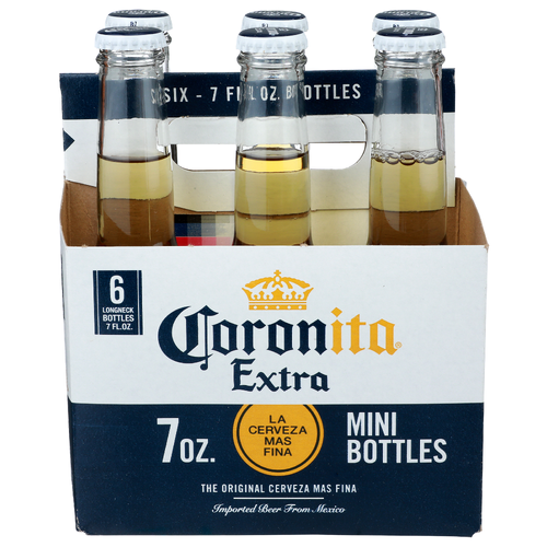 Coronita Extra La Cerveza Mas Fina - 7 Fluid Ounce - 6 Count