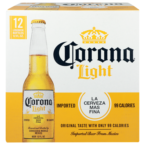 Corona Light Beer - 12 Fluid Ounce - 12 Count