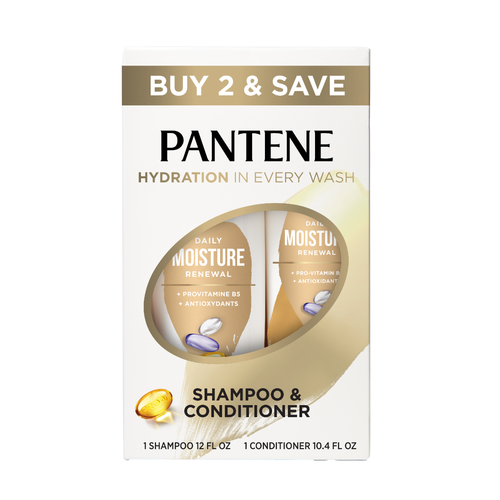 Pantene Shampoo + Conditioner - 22.4 Fluid Ounce Image 1 of 3