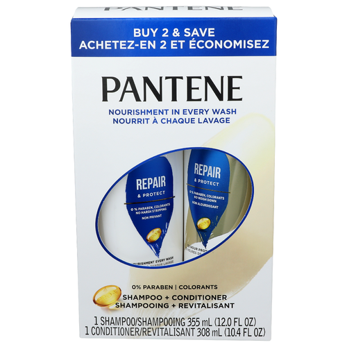 Pantene Shampoo + Conditioner - 22.4 Fluid Ounce