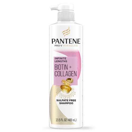 Pantene Pro-V Miracles Infinite Lengths Biotin + Collagen Sulfate-Free Shampoo - 13.5 Ounce