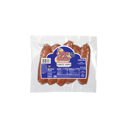 Zummos Cajun Delite Smoked Garlic Links - 16 Ounce