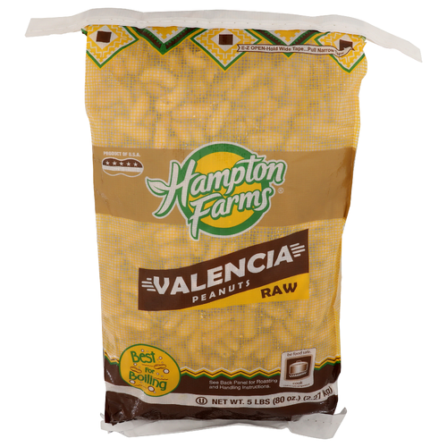 Hampton Farms Raw Valencia Peanuts - 5 Pound Image 1 of 4