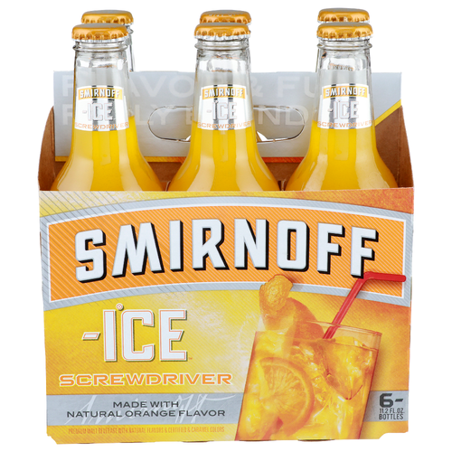 Smirnoff Ice Made With Natural Orange Flavor Screwdriver - 11.2 Fluid Ounce - 6 Count