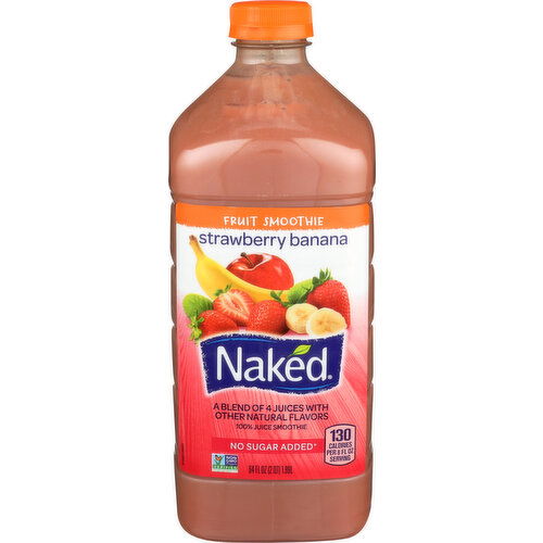 NAKED Fruit Smoothie Strawberry Banana - 64 Fluid Ounce
