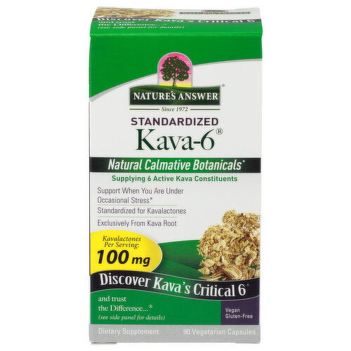 NATURE's Answer Kava-6 Natural Calmative Botanicals - 90 Count