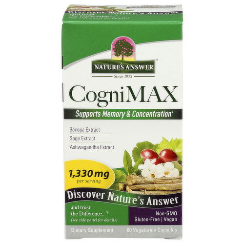NATURE'S ANSWER Cognitive Max - 60 Count