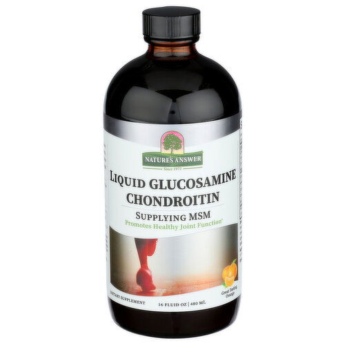 NATURE'S ANSWER Liq Glucosamine And Chondroitin Natural Orange Flavor - 16 Fluid Ounce