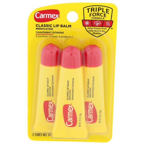 Carmex Medicated Classic Lip Balm - 0.35 Ounce - 3 Count