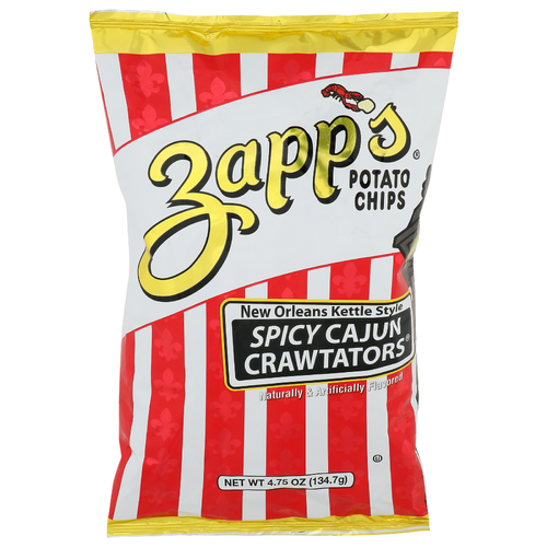 Zapp's Spicy Cajun Crawtators New Orleans Kettle Style Potato Chips - 4.75 Ounce