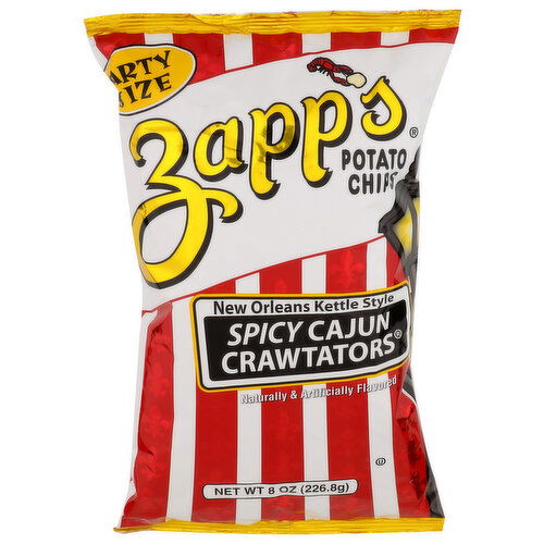 Zapp's Spicy Cajun Crawtators New Orleans Kettle Style Potato Chips - 8 Ounce