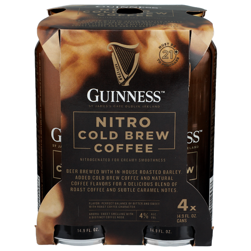 Guinness Nitro Cold Brew Coffee - 4 Count Image 1 of 3