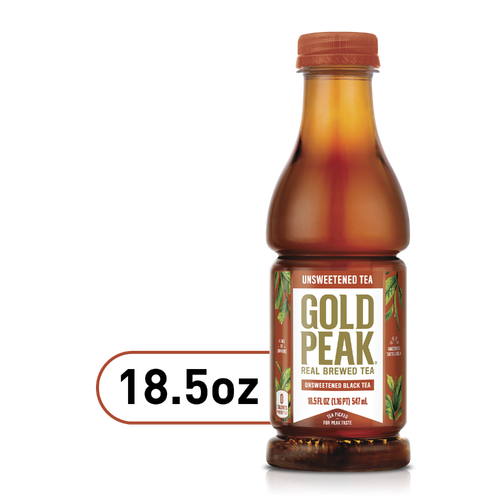Gold Peak Unsweetened Black Tea Bottle - 18.5 Fluid Ounce Image 1 of 4