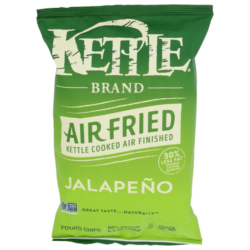 Kettle Jalapeno Cookedair Fried Potato Chips - 6.5 Ounce