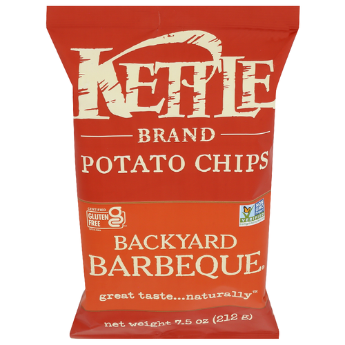 Kettle Backyard BBQ Cooked Potato Chips - 7.5 Ounce